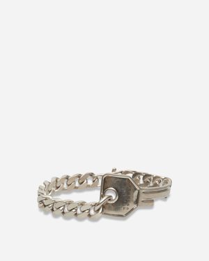 MM6 by Maison Margiela Key Chain Bracelet Silver - White
