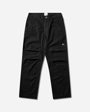 ROA Crimp Shaped Cotton Pants - Black