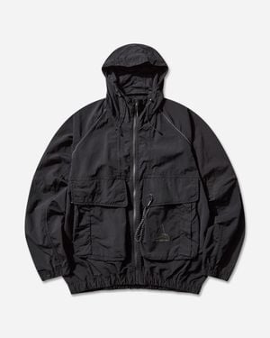 ROA And Wander Garment-dyed Nylon Hooded Jacket - Black