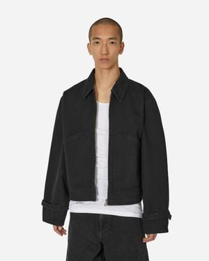 Stockholm Surfboard Club Logo Work Jacket - Black