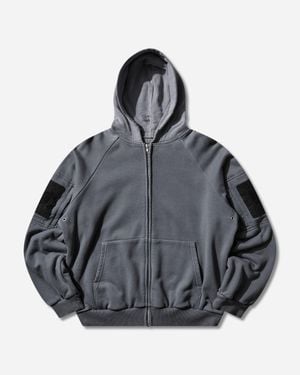 DIARY 1999 Men S Waffle Lined Hoodie - Grey