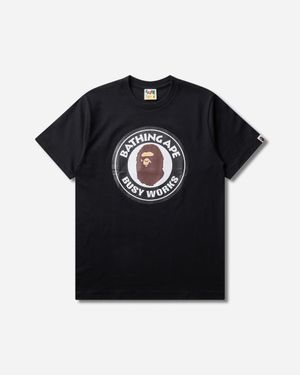 A Bathing Ape Men S Busy Works T-shirt - Black