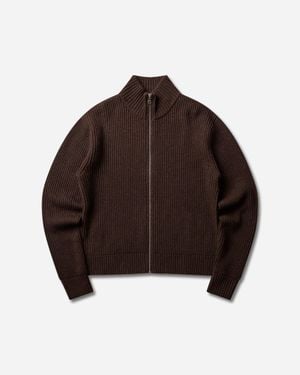 BERNER KUHL Shrunk Full Zip Jumper Drained Bistre - Brown