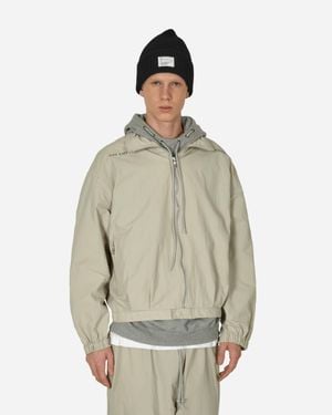 Cav Empt Stand Collar Nylon Zip Jacket - Natural
