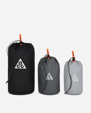 Nike Acg Stuff Sack 3-pack Black / Safety Orange / Summit White