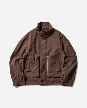 Dries Van Noten Men S Overdyed Shell Jacket Mud - Brown