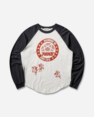 Aries Tracker Raglan Baseball Longsleeve T-shirt - Blue