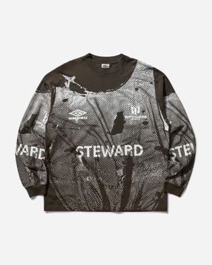 Umbro S Steward Vest Longsleeve T-Shirt Dark - Black