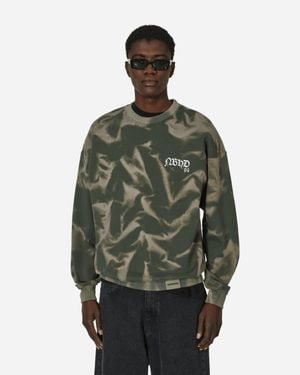 Neighborhood Tie-Dye Crewneck Sweatshirt Drab - Green