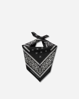Neighborhood Cross Pattern Bandana - Black