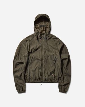 ROA Women S Gly See Through Windbreaker Olive - Brown