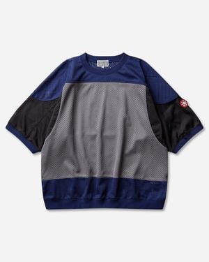 Cav Empt Men S Md Temporal Distortion Mesh Shortsleeve Top Navy - Blue