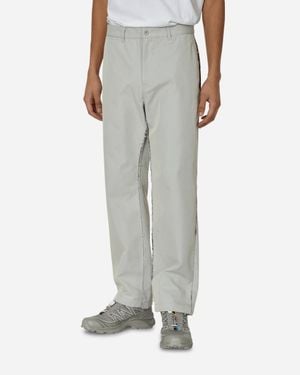 UNAFFECTED Contrast Mesh Panel Trousers Light - Grey