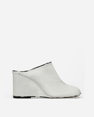 MM6 by Maison Martin Margiela Women S Painted Anatomic Slippers Black / - White