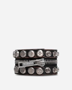 Racer Worldwide Split Button Bracelet - Black