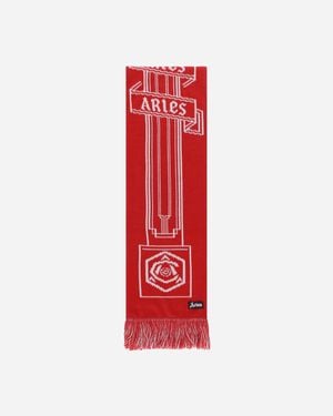 Aries Arsenal Column Logo Scarf - Red