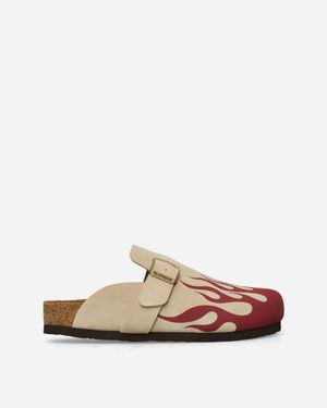 Hysteric Glamour Women S Fire Pattern Sandals - White