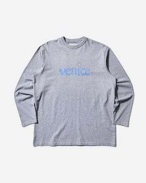 ERL Men S Venice Longsleeve T-shirt - Blue