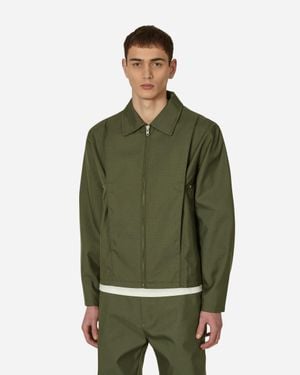 AFFXWRKS Pleat Bomber Jacket - Green
