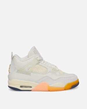 Nike Women S Air Jordan 4 Retro Birds Of Paradise Trainers Coconut Milk / Bright Mango - White