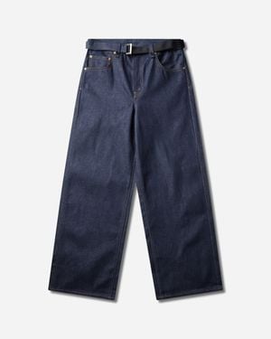 Levi's Sacai Belted Wide Pants Rigid - Blue