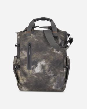ROA And Wander 2Way Camouflage Tote Bag Camo - Gray