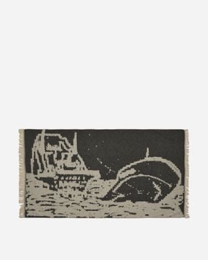 Serapis Hippocampus Pattern Towel - Gray