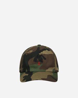 Noah Anchor Logo 5-panel Cap Camo - Green