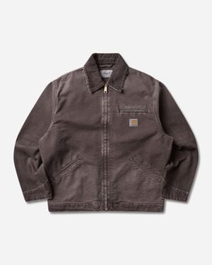 Carhartt Og Detroit Jacket Tobacco (Destroy Wash) - Brown