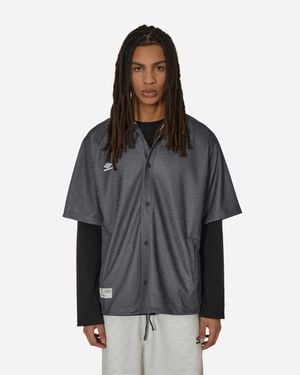 Umbro Jacquard Shirt Dark Shadow - Black