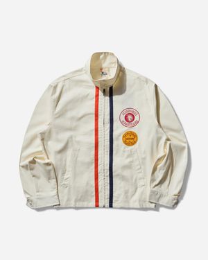 Champion Men S 60 S Campus Jacket Pearl - White
