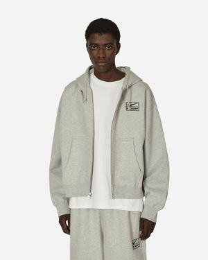 Nike Stüssy Full-Zip Fleece Hoodie Heather - Natural