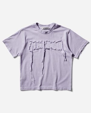 OTTOLINGER Distressed Logo Fitted T-Shirt - Purple