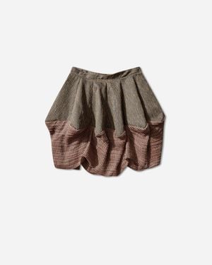 Kiko Kostadinov S Evelyn Skirt Charcoal Sunshine - Multicolour