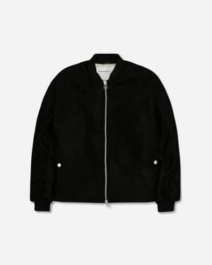 Oamc Peacemaker Men S Minimal Bomber Jacket - Black