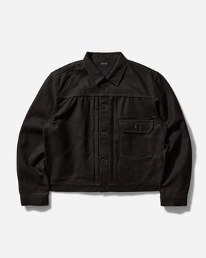 Kapital S Century Denim No.9 1St Jacket Mud Dye - Black