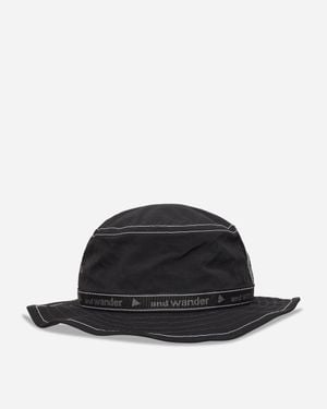 and wander Jq Tape Hat - Black