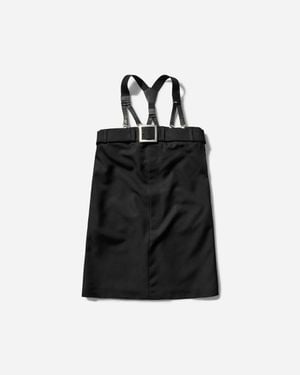 Jean Paul Gaultier S Short Strapped Dress - Black