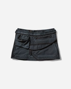 Hyein Seo S Dyed Mini Skirt With Waist Bag Moonscape - Black