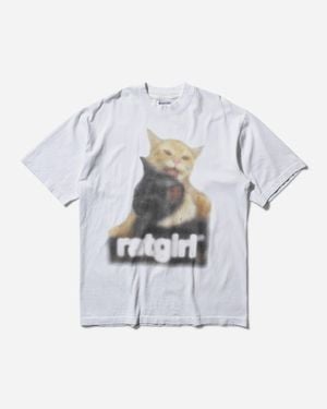 Stray Rats S Cat T-Shirt - White