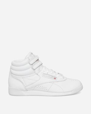 Reebok Women S Freestyle Hi Trainers Intense / Silver - White