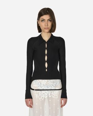 Toile Studios Backless Jersey Shirt - Black