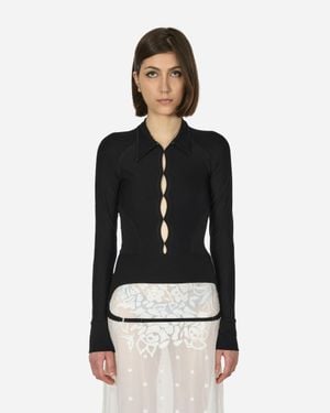 Toile Studios Backless Jersey Shirt - Black