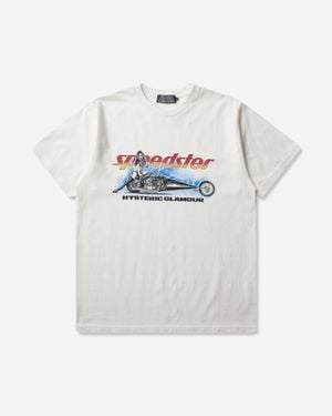 Hysteric Glamour Men S Speedster Heavy Metal T-shirt - White