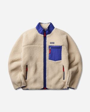Patagonia Men S Classic Retro-x Jacket Dark Natural - Blue