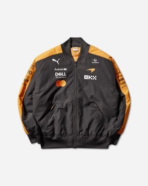 PUMA S Mclaren Racing Replica Bomber Jacket Papaya - Black