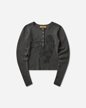 Hysteric Glamour S Born To Lose Pullover Charcoal - Black