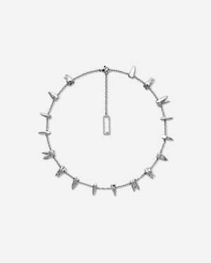 Racer Worldwide Teeth Necklace - White