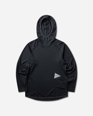 and wander Dry Jersey Hoodie - Blue