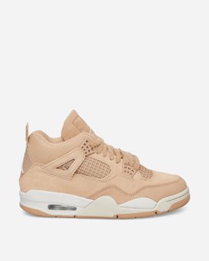 Nike Women S Air Jordan 4 Retro Trainers Hemp / Light Orewood Brown - Natural